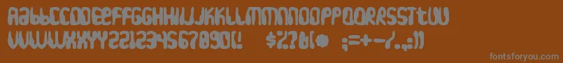 Hydrogenwhiskeyink Font – Gray Fonts on Brown Background