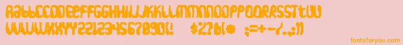 Hydrogenwhiskeyink Font – Orange Fonts on Pink Background