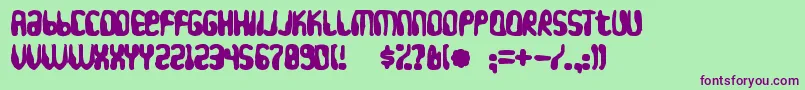 Hydrogenwhiskeyink Font – Purple Fonts on Green Background