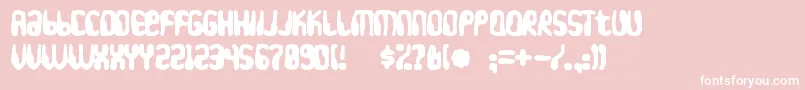 Hydrogenwhiskeyink Font – White Fonts on Pink Background