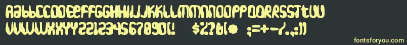 Hydrogenwhiskeyink Font – Yellow Fonts on Black Background
