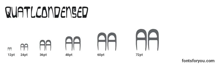QuatlCondensed Font Sizes