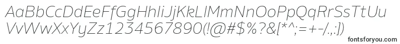 AminoExtralightItalic-fontti – Fontit Microsoft Wordille