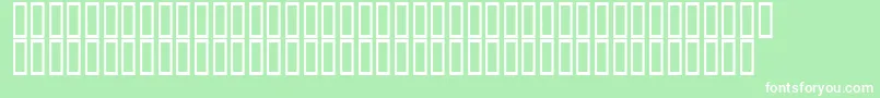 フォントAaircchatNormal – 緑の背景に白い文字