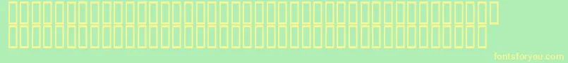 AaircchatNormal Font – Yellow Fonts on Green Background