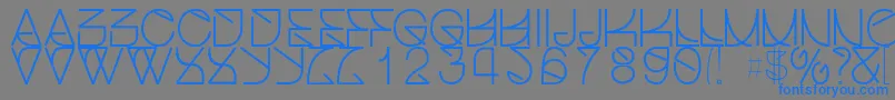 Helveticastruggleregular Font – Blue Fonts on Gray Background