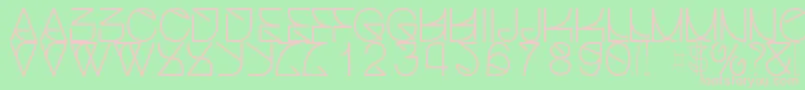 Helveticastruggleregular Font – Pink Fonts on Green Background