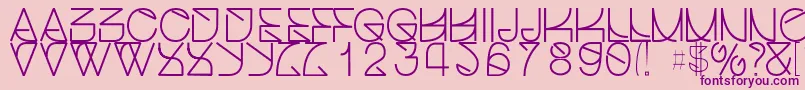 Helveticastruggleregular Font – Purple Fonts on Pink Background