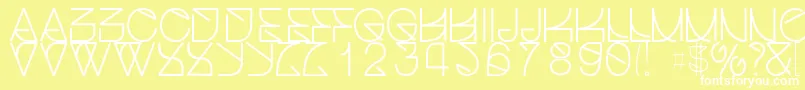 Helveticastruggleregular Font – White Fonts on Yellow Background