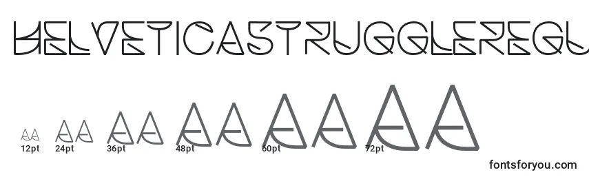 Helveticastruggleregular Font Sizes