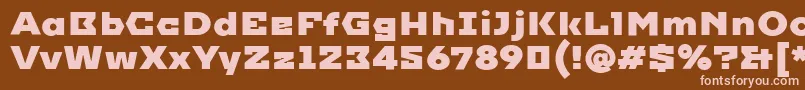 ImperialWeb Font – Pink Fonts on Brown Background