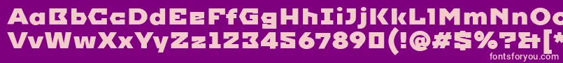 ImperialWeb Font – Pink Fonts on Purple Background