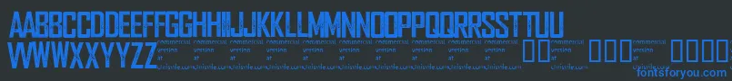 Wearedepraved Font – Blue Fonts on Black Background