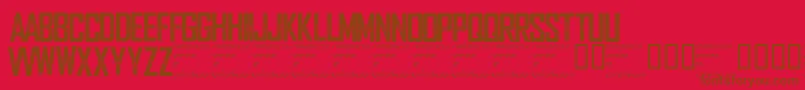 Wearedepraved Font – Brown Fonts on Red Background
