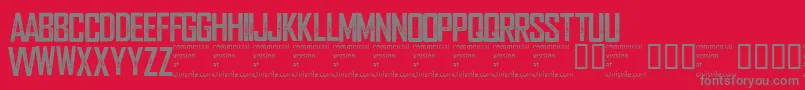 Wearedepraved Font – Gray Fonts on Red Background