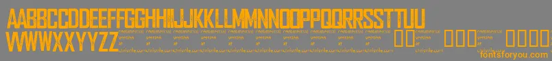 Wearedepraved Font – Orange Fonts on Gray Background