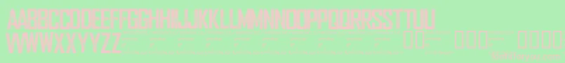 Wearedepraved Font – Pink Fonts on Green Background