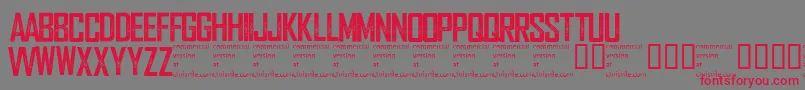 Wearedepraved Font – Red Fonts on Gray Background