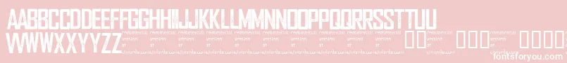 Wearedepraved Font – White Fonts on Pink Background