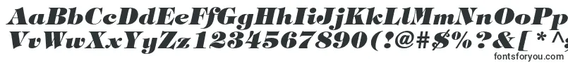 TiffanystdHeavyitalic-fontti – erittäin leveät fontit