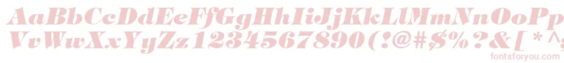 TiffanystdHeavyitalic-fontti – vaaleanpunaiset fontit
