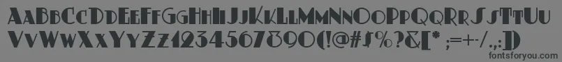 Dustyrosenf Font – Black Fonts on Gray Background