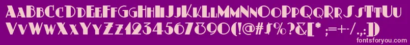 Dustyrosenf Font – Pink Fonts on Purple Background