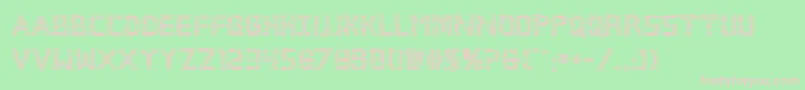 Police Brokencyborg3D – polices roses sur fond vert