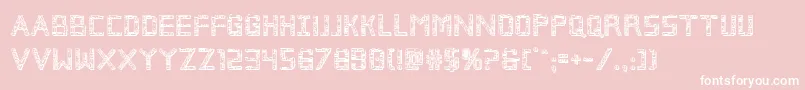 Brokencyborg3D Font – White Fonts on Pink Background