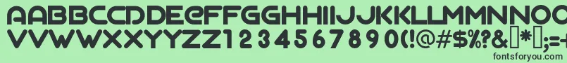 AgalegaRegular Font – Black Fonts on Green Background