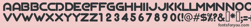 AgalegaRegular Font – Black Fonts on Pink Background