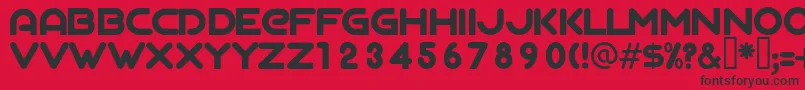 AgalegaRegular Font – Black Fonts on Red Background