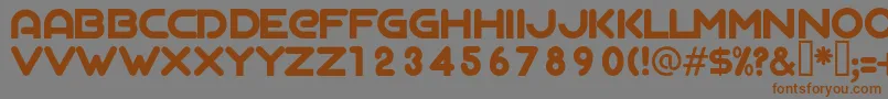 AgalegaRegular Font – Brown Fonts on Gray Background