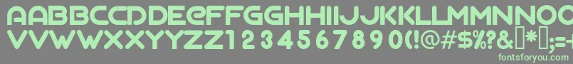 AgalegaRegular Font – Green Fonts on Gray Background