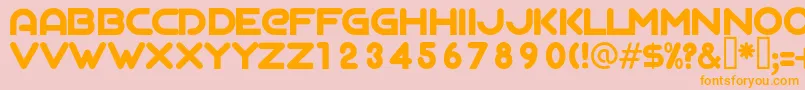 AgalegaRegular Font – Orange Fonts on Pink Background