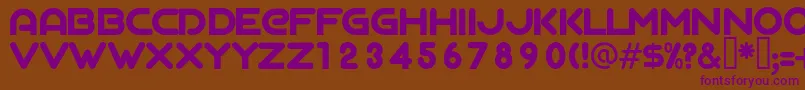 AgalegaRegular Font – Purple Fonts on Brown Background