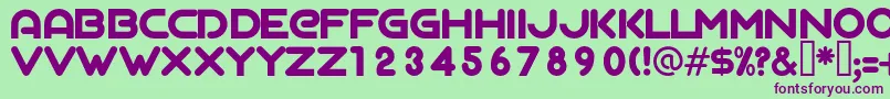 Шрифт AgalegaRegular – фиолетовые шрифты на зелёном фоне