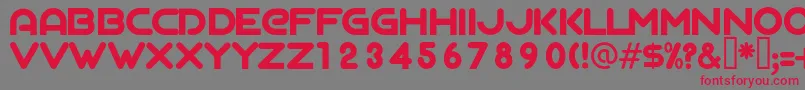 AgalegaRegular Font – Red Fonts on Gray Background