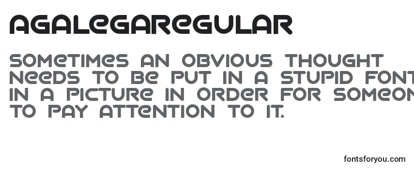 Schriftart AgalegaRegular