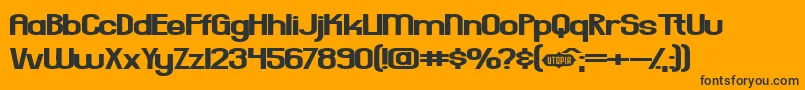 EverydayFormula Font – Black Fonts on Orange Background