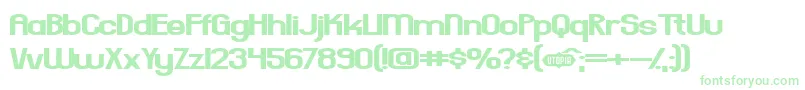 Fonte EverydayFormula – fontes verdes em um fundo branco