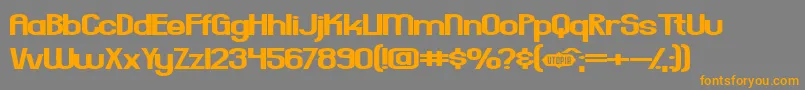 EverydayFormula Font – Orange Fonts on Gray Background