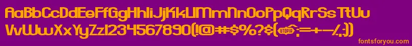 EverydayFormula Font – Orange Fonts on Purple Background