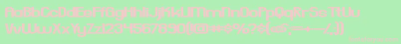 EverydayFormula Font – Pink Fonts on Green Background