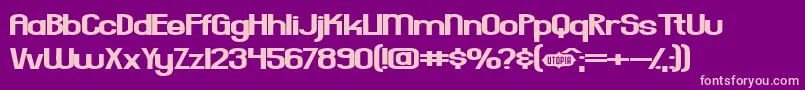 EverydayFormula Font – Pink Fonts on Purple Background