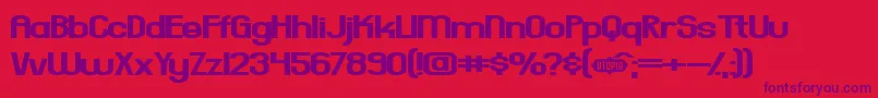 EverydayFormula Font – Purple Fonts on Red Background