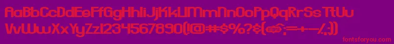 EverydayFormula Font – Red Fonts on Purple Background