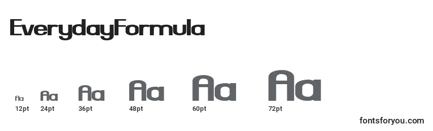 EverydayFormula Font Sizes