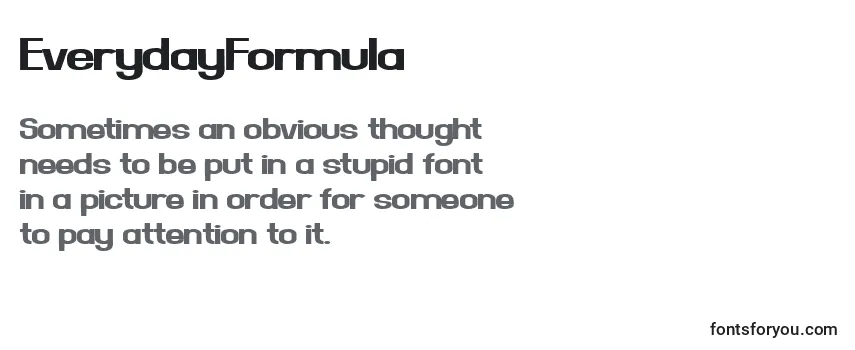 EverydayFormula Font