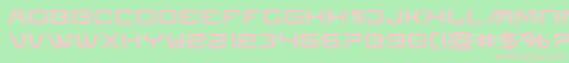 Miraclemercuryboldexpand Font – Pink Fonts on Green Background